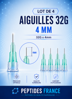Lot de 4 aiguilles 32G x 4 mm