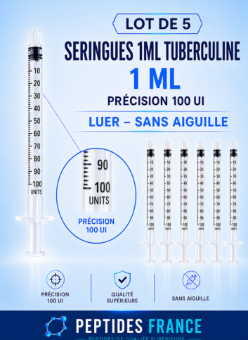 Seringues 1ml tuberculine Luer (sans aiguille)